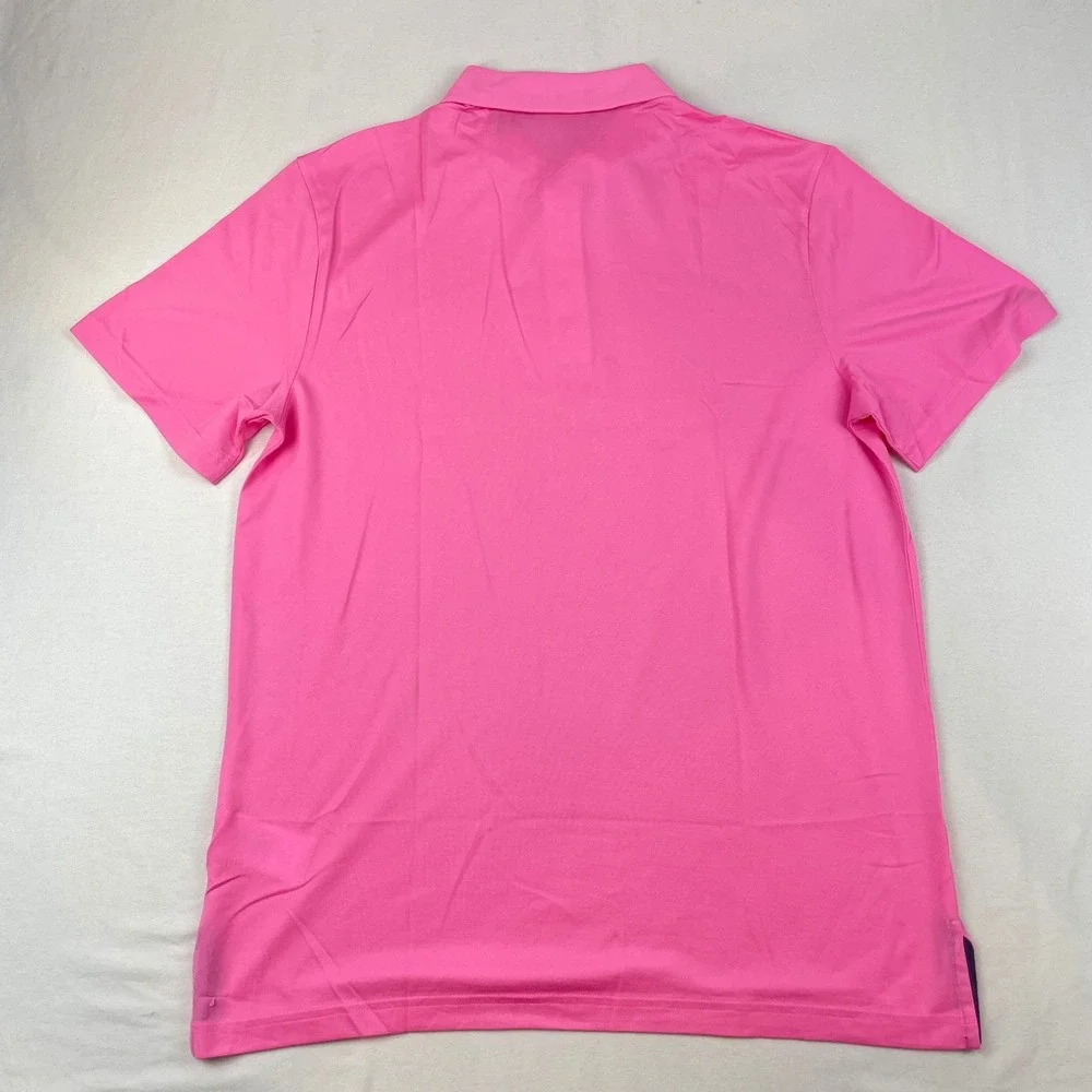 Ralph Lauren Pro Fit Polo Shirt Mens Large Pink Short Sleeve Performance NWOT